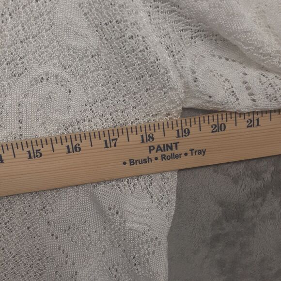 White House Black Market Pointelle Stitch 3/4 Sleeve Sweater Womens Sz S White - Picture 5 of 9